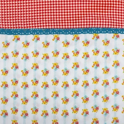 Juego de sábanas de algodón con pétalos florales Pioneer Woman, sábanas de 300 hilos Foto 1 de 2