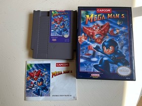 Mega Man 5 Nintendo NES Cartridge And Manual!