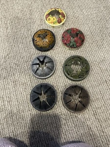 YANKEE CANDLE LLUMA JAR LID CANDLE TOPPER LOT OF 7 - Picture 1 of 9