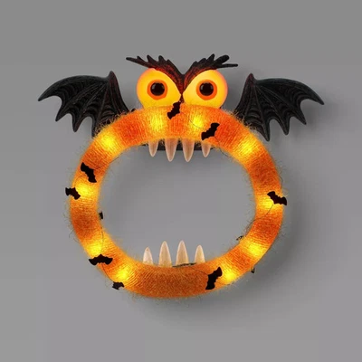 19,5" coroa de monstros animada Halloween adereço decorativo laranja - Hyde e EEK! - Imagem 1 de 4