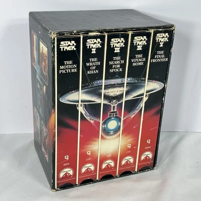 Star Trek, The Movies, 25th Anniversary Collector's Set VHS 1991 Vintage - Image 1 of 4