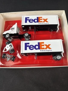 Vintage Winross Druckguss Metall LKW Fed Ex Doppelanhänger - Bild 1 von 3