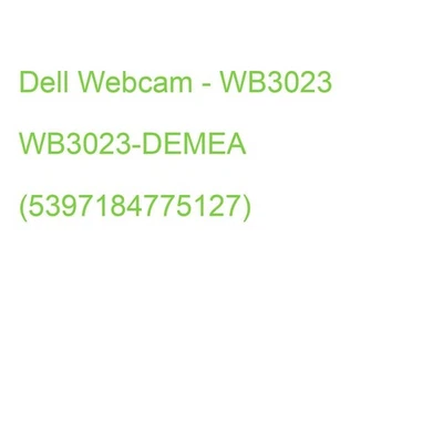 Dell Webcam - WB3023 WB3023-DEMEA (5397184775127) - Bild 1 von 2