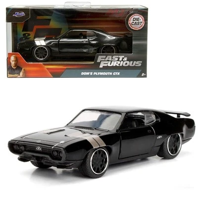 JADA Toys 1/32 Fast And Furious Doms Plymouth GTX 1971 Nero Velocemente E Il... - Immagine 1 di 4