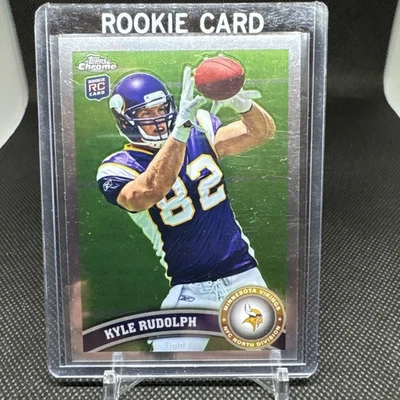 Topps Chrome Kyle Rudolph Rookie RC Vikings 2011 🔥 Foto 1 de 2