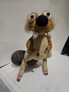 2012 Ice Age Continental Drift Scrat Squirrel Plush Pose-Able Bends 8" - Picture 1 of 3