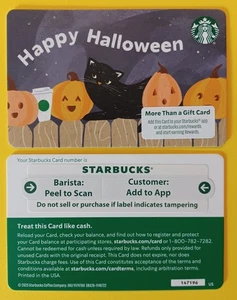 STARBUCKS CARD 2025 " HAPPY HALLOWEEN 🎃 " BRAND NEW 🎃 GREAT PRICE - Picture 1 of 1