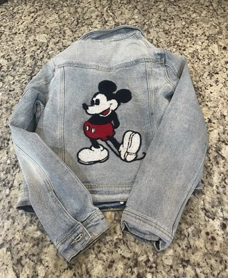 Kids Disney Mickey Mouse Denim Jacket Size 16 - Image 1 of 4