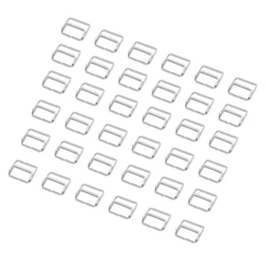 50 Pcs Adjustment Buckle Women's Slide Belt Strap Slider Metal Bag - Bild 1 von 12