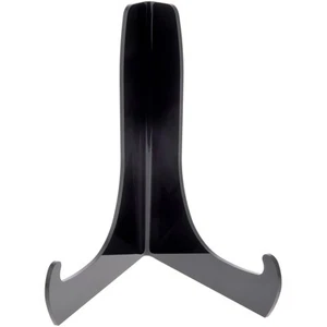 Caballete angular acrílico negro Plymor con repisas de soporte poco profundas, 9"H x 7"W x 5,75"D - Imagen 1 de 1