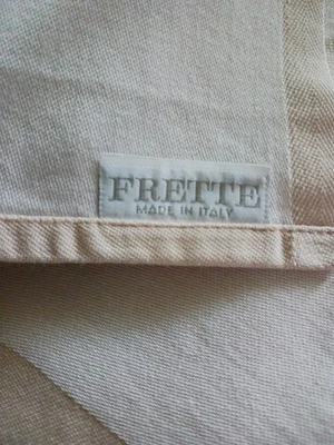 Vintage Made in Italy Tablecloth FRETTE 52"x52 "Egyptian Cotton - Image 1 of 3