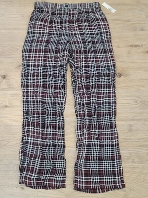 No Boundaries Womens Pleated Plaid Pant Size L (11-13) 31x32 NWT - Image 1 of 4