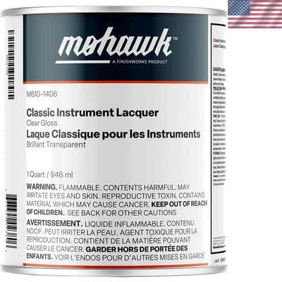 Mohawk Classic Instrument Lacquer 1 Quart Clear Gloss for Perfect Wood Finish - Image 1 of 4