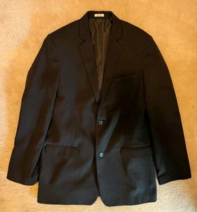 Calvin Klein Boys Blazer Suit Jacket 20 Regular Black 2 Button Sport Coat - Picture 1 of 4