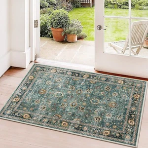 Washable Runner Rug 2x3 Entryway Door Mat Non Slip Rugs with Rubber Backing Soft - Picture 1 of 6