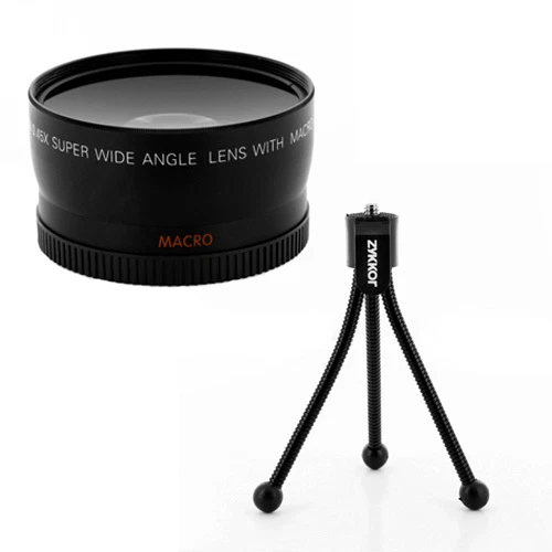 0.45x Wide Angle Lens,table tripod for Canon EOS Digital Rebel T1i XS XSi camera - Image 1 of 1