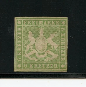 KMC4076-Germany-Wurttembert #10 (G217) Wappen, 6 KR, M,H,F-VF,CV$800.00 - Bild 1 von 2