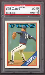 1988 Topps Tiffany #361 Greg Maddux PSA 10 *JAYSACE* - Imagen 1 de 2