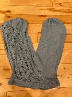Sleeveless Sweater Textured Hand Knit Vneck Berocco Cotton yarn - Image 1 of 4