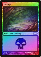 Swamp (240) FOIL Magic 2010 / M10 NM Basic Land MAGIC GATHERING CARD ABUGames