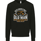 An Old Man With a Fishing Rod & Beer Funny Mens Sweatshirt Jumper