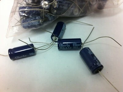 73 piezas - Condensadores electrolíticos radiales 4.7uF 350V 85C 20% Foto 1 de 2