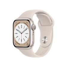 Apple Watch Series 8 41mm Starlight Case w/ Starlight Sport Band (GPS) *NEW* S/M