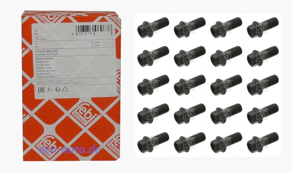 febi bilstein 38021 Radschraube für Stahlfelge und Leichtmetallfelge (Vorderachse, Hinterachse) - MERCEDES-BENZ