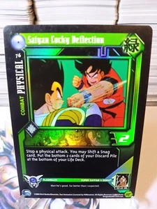 DBZ CCG DRAGON BALL Z GT SAIYAN COCKY DEFLECTION #76 FLAT FOIL SHADOW DRAGON 04' - Picture 1 of 2