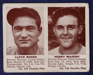 1941 Double Play #119 Lloyd Waner/Hank Majeski XRC PR - Picture 1 of 2