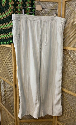 LL Bean Pants Linen 22W - Image 1 of 4