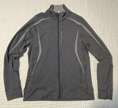 Chaqueta Lululemon Para Hombres Grande Gris Oscuro Kung Fu Cremallera Completa Foto 1 de 4