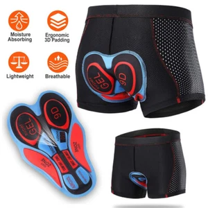 Gel Padded Short Pants Men Cycling Bike Bicycle Sports Shorts Riding Underwear - Picture 1 of 12