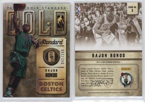 2012-13 Panini Gold Standard Gold Standard /199 Rajon Rondo #3