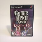 Guitar Hero Encore: Rocks the 80s (Sony PlayStation 2) PS2 W/ Manual