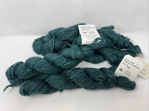 5 Prairie Silks Brown Sheep Co Yarn Silk Mohair Wool Tr. Turquoise USA Spun Dyed - Picture 1 of 6