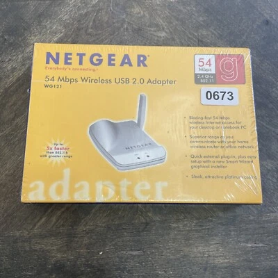 Netgear WG121 Wireless 802.11g USB Adapter - Image 1 of 4