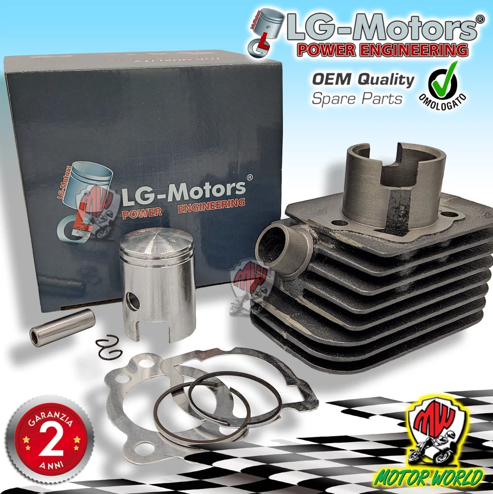 GRUPPO CILINDRO E PISTONE CICLOMOTORI PIAGGIO CIAO BRAVO BOXER SI CBA - Imagen 1 de 1