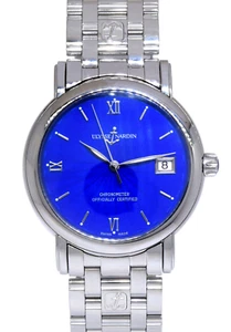Ulysse Nardin San Marco Stainless Steel Blue Dial Mens 37mm Watch B/P 133-72-9 - Picture 1 of 11