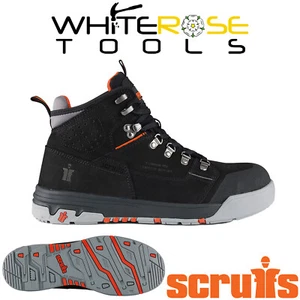 Scruffs Hydra Safety Boots Black Lightweight Slip Resistant - Picture 1 of 12