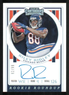 2019 Panini Contenders Rookie Roundup AUTO #20 Riley Ridley /99 - Image 1 of 2
