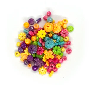 200 x Pearl Beads Craft DIY Bracelets 4-8mm Multi coloured Spacer pearlescent - Picture 1 of 1