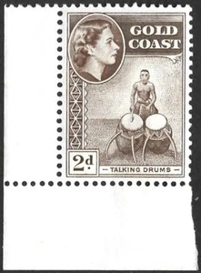 Gold Coast QEII 1952 SG#156, 2d Chocolate, Talking Drums, MNH #F11322 - Picture 1 of 1
