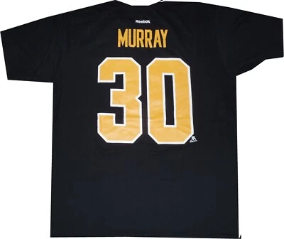 Camiseta Matt Murray Pittsburgh Penguins Stanley Cup Reebok Negra Etiquetas Nuevas Foto 1 de 4