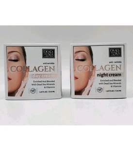 DEAD SEA COLLECTION Collagen Day Cream + Night Cream Enriched w Dead Sea Salts - Bild 1 von 4