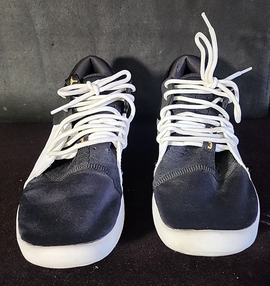 JORDAN AIR FIRST CLASS SNEAKERS Black/Metallic Gold/White Youth Size 7 - Image 1 of 4