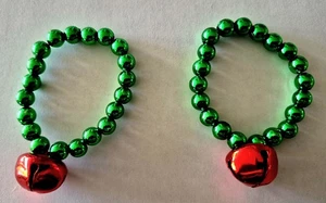 Juego de 2 pulseras de campana y cuentas de Navidad para mujer adolescente - Imagen 1 de 1