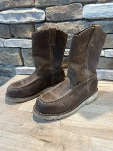 Thorogood 804-3311 Men's Leather Moc Steel Safety Toe Pull On Work Boot Sz 10 EE - Picture 1 of 7