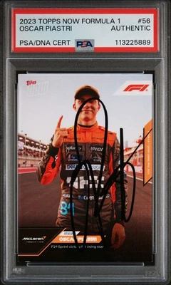OSCAR PIASTRI SIGNED F1 TOPPS NOW F1 SPRINT VICTORY 2023 CARD PSA AUTHENTIC - Image 1 of 2