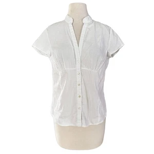 Blusa camisa blanca para mujer DOROTHY PERKINS talla 10 (14UK) manga con botones - Imagen 1 de 8